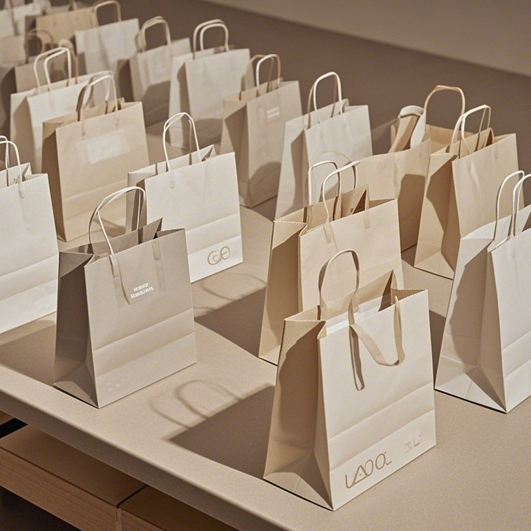 Kraft Paper Custom Luxury Shopping Gift Bag for Clothing Low MOQ with Private Brand Logo for Supermarket Promotion