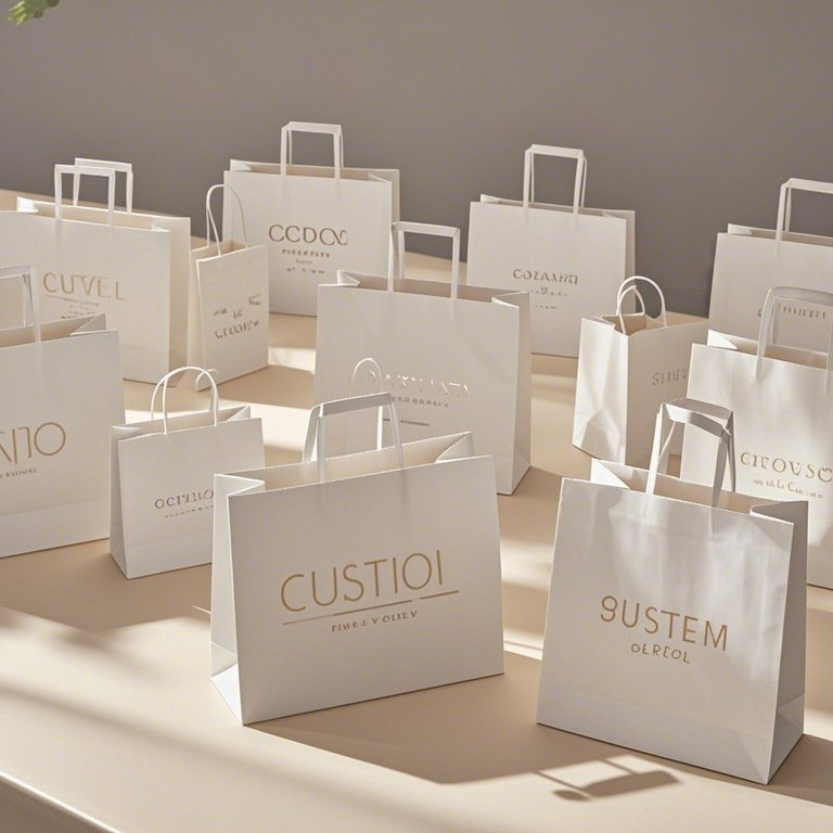Kraft Paper Custom Luxury Shopping Gift Bag for Clothing Low MOQ with Private Brand Logo for Supermarket Promotion - Image 4