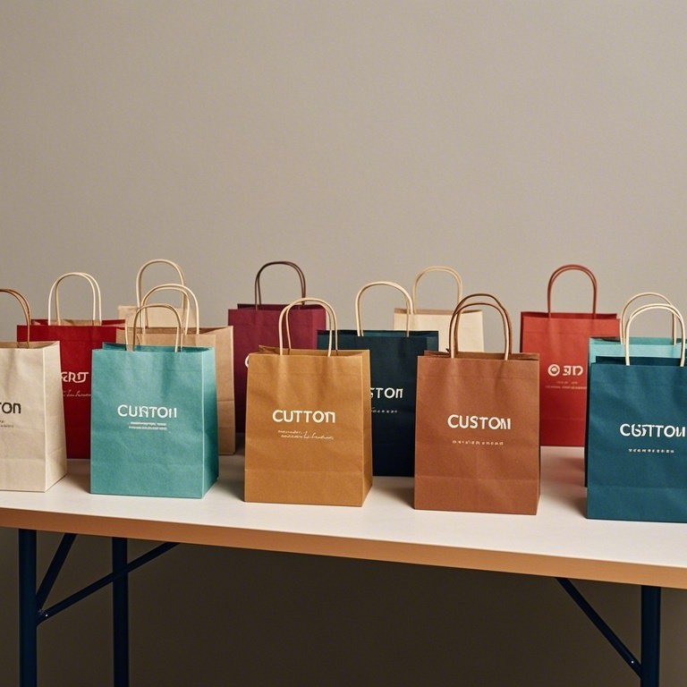 Kraft Paper Custom Luxury Shopping Gift Bag for Clothing Low MOQ with Private Brand Logo for Supermarket Promotion - Image 2