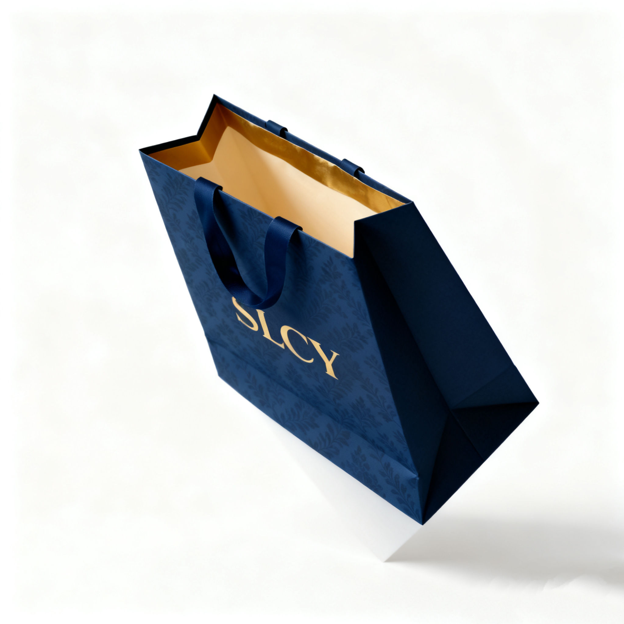 Luxury Custom Logo Paper Bag Foil Hot Stamping Gift Bags for Jewellery Retail Boutique Packaging Shopping with Your Own LOGO - Image 2